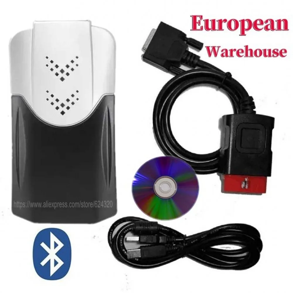 EU Warehouse NEW VCI 2021.1 Keygen VD DS150E Cdp with Bluetooth for Tnesf Delphis Orpdc Car Truck Diagnostic Tool Obd Scanner