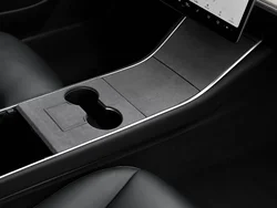 For Tesla Model Y/3 interior Decor Modification Center Console Trims/Armrest/Backseat Airco Outlet Cover-Suede Frabics