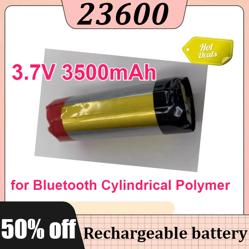 

New 23600 for Bluetooth Cylindrical Polymer Rechargeable Battery Durable 3.7V 3500mAh