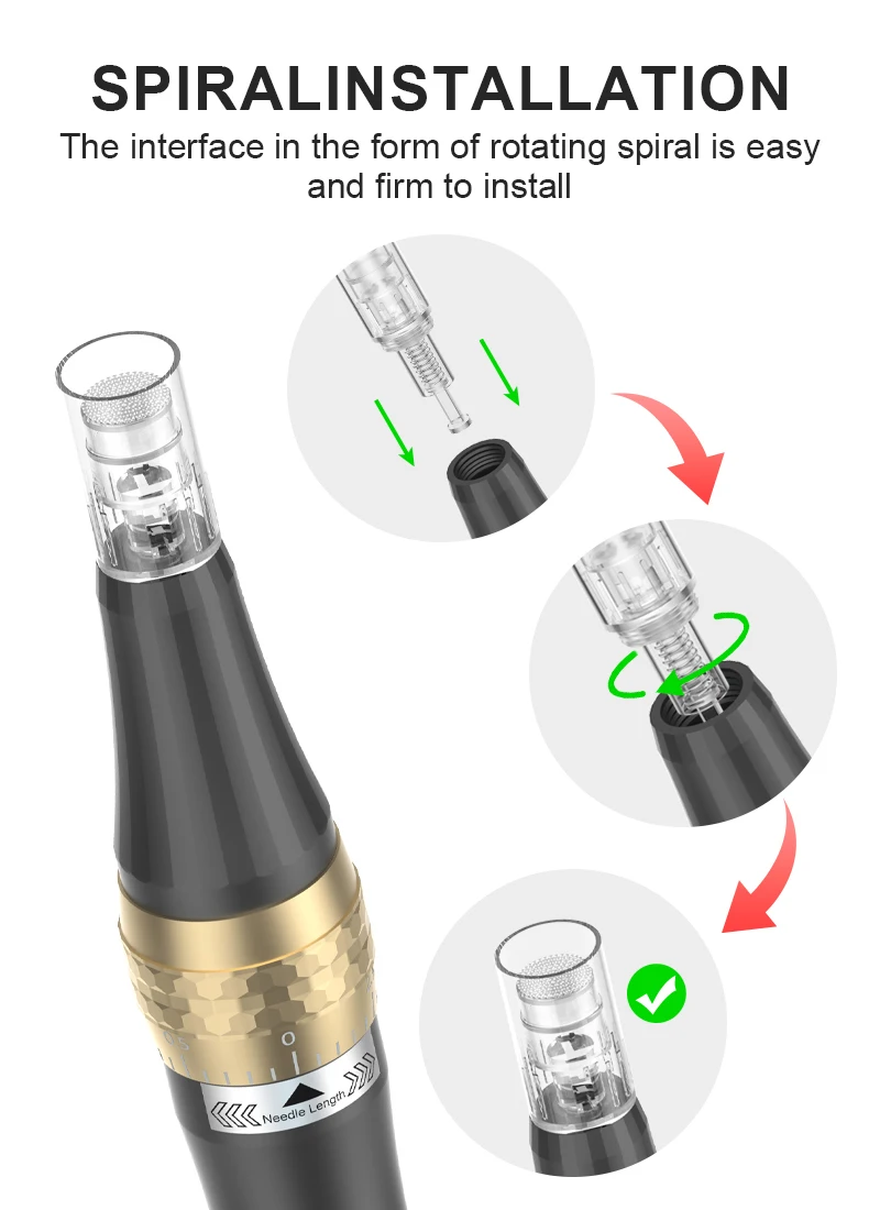 Professioneller Microneedling Derma Pen mit integrierter Geschenkbox, Mas Pen S8/N6 Beauty-Gerät zum Verkauf – Detail 2