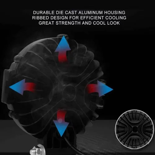 Imagen 2 del producto Barra de luz LED de trabajo para coche de 7 pulgadas, lámpara de conducción para Jeep, todoterreno, barco, Tractor, camión, 4X4, SUV, UTV, ATV, foco, luz antiniebla Led