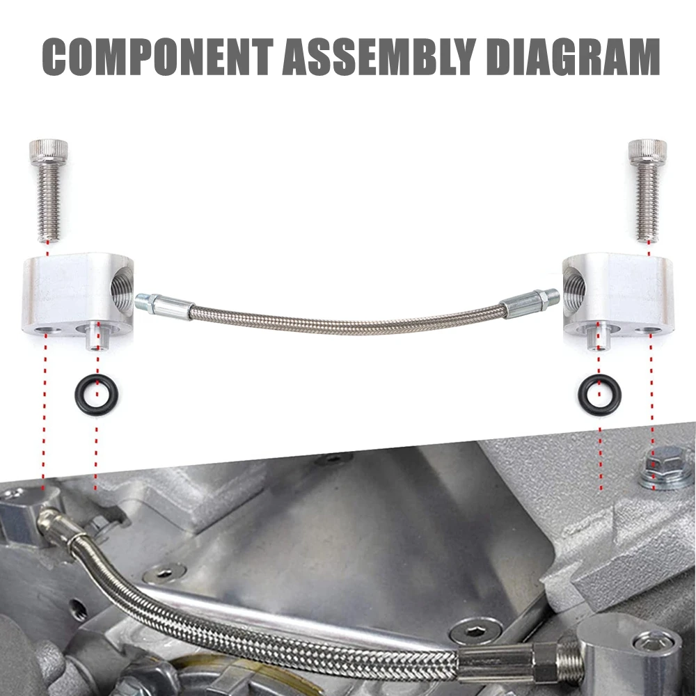 Kit de mangueira de desvio do corpo do acelerador do líquido refrigerante da cabeça do cilindro ls para motores da série gm lsx lm1 lm7 lr4 lq4 ls6 l59 lq9 lm4 alumínio