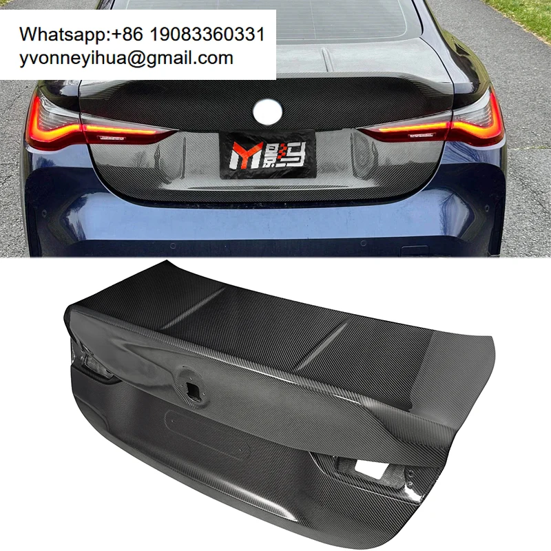 

Карбоновая крышка багажника в стиле CSL для M3 G80, M4 G8X, G82, G83 2021-2024, задняя крышка багажного отсека