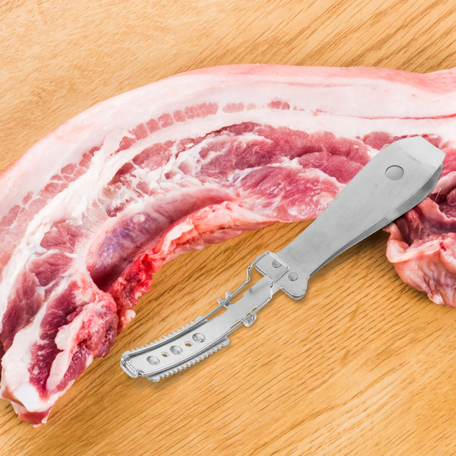 2Pcs Stainless Steel Pig Hair Remover Multifunctional Shaver Ergonomic Handle Kitchen Butcher Tool Animal Hair Shaving