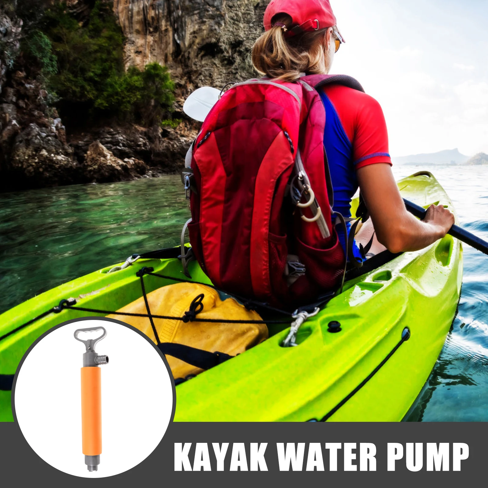 

1Set Kayak Bilge Pump Portable Manual Water Pump for Kayak Canoe Ergonomic Handle Fast Drain Boat Accessory Canoe Accessories