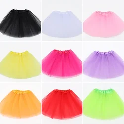 Girl tutu skirt Elastic Ballet Dancewear Tutus Mini Skirt For Birthday Party Dance 3 Layer Tulle for Kids Princess 2-8Y