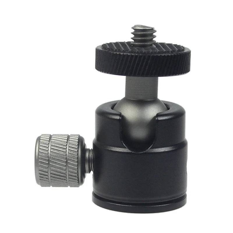 

1/4 Mini Ball Head Screw 360 Degree Mini Ball Head Tripod Head, Suitable For Dslr And Action Cameras Durable Easy To Use