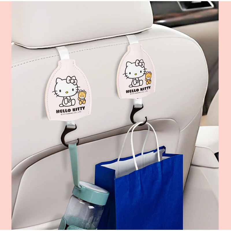 Cartoon Sanrio Xxx Hello Kittys Accessories Cute Beauty Kawaii Anime Car Seatback Hook Headrest Hook Pendant Toys for Girls Gift