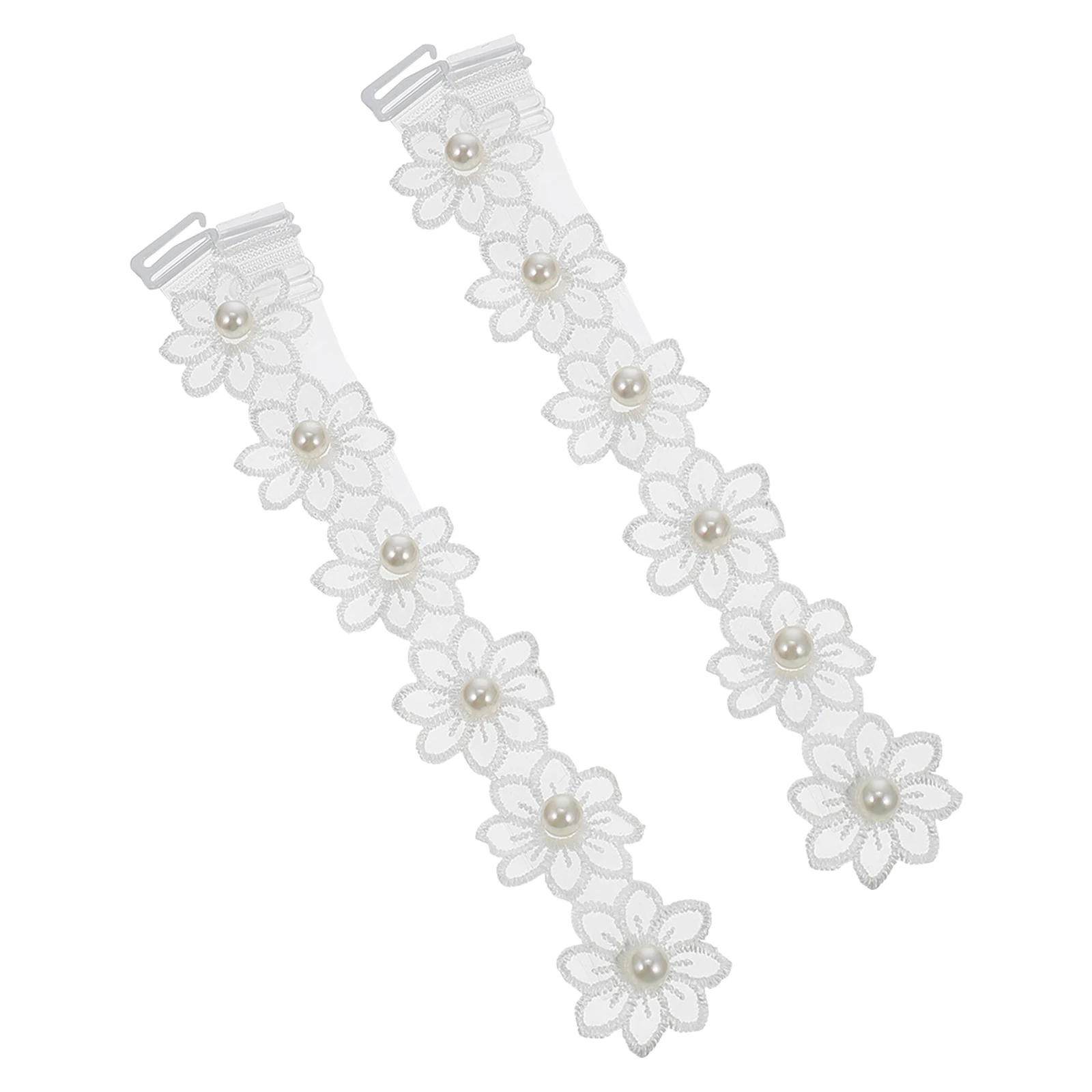 

Pearl Bra Strap Women Adjustable Non Slip Underwear Shoulder Straps for Low Neckline Beads Sling Accessories