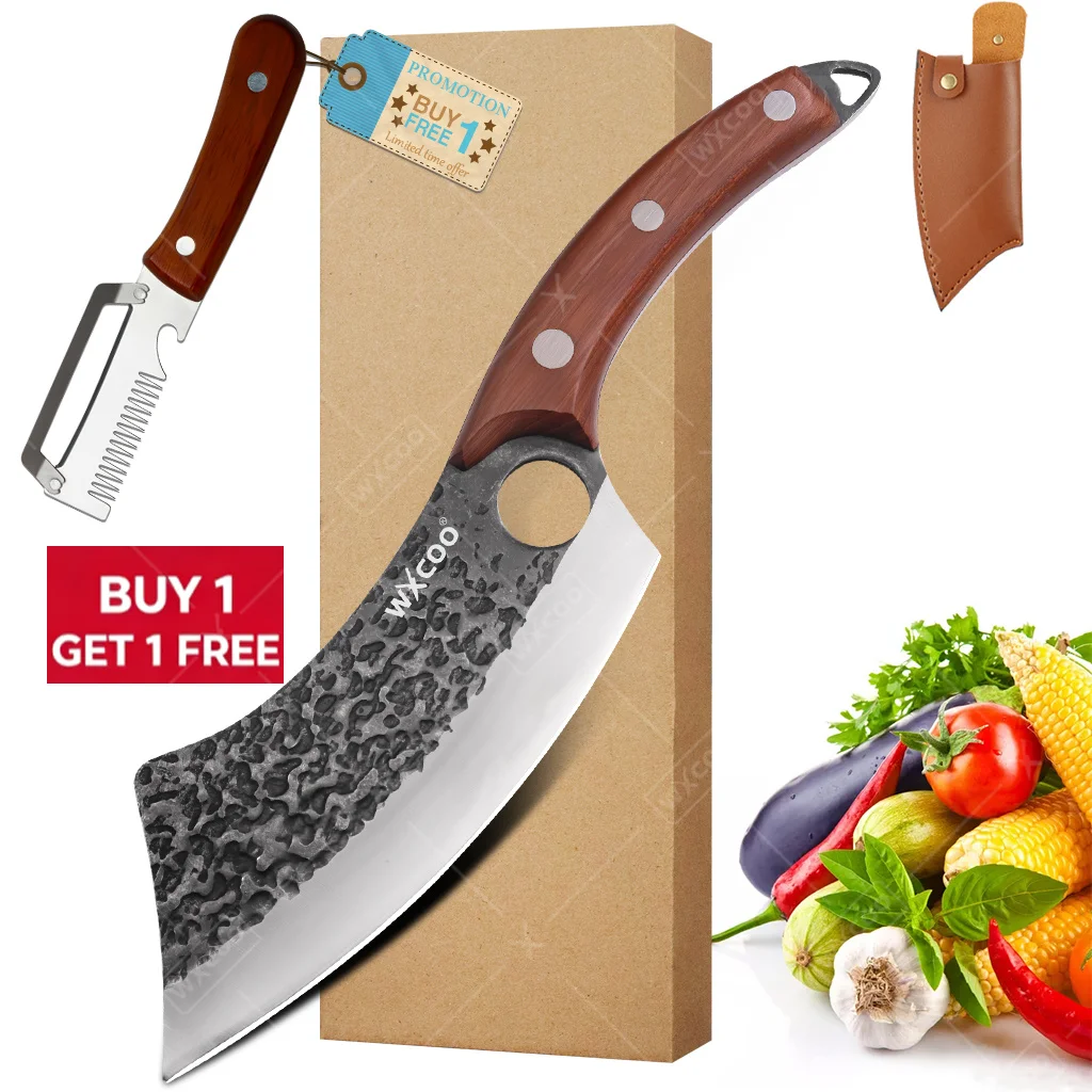 WXCOO Stainless Steel Boning Knife Kitchen Knife Cleaver Meat Fruit Fish Utility Barbecue Knife Chef Butcher Kitchen Accessories