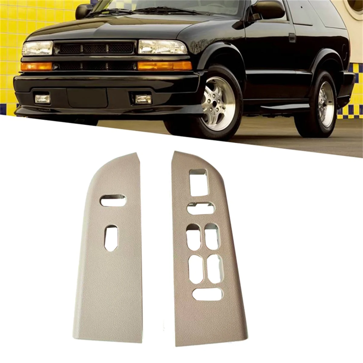 Car Window Lock Lift Switch Panel Trim Cover 2L1Z-14524-AA 6L1Z-14525-BA for Ford Expedition 2003-2006