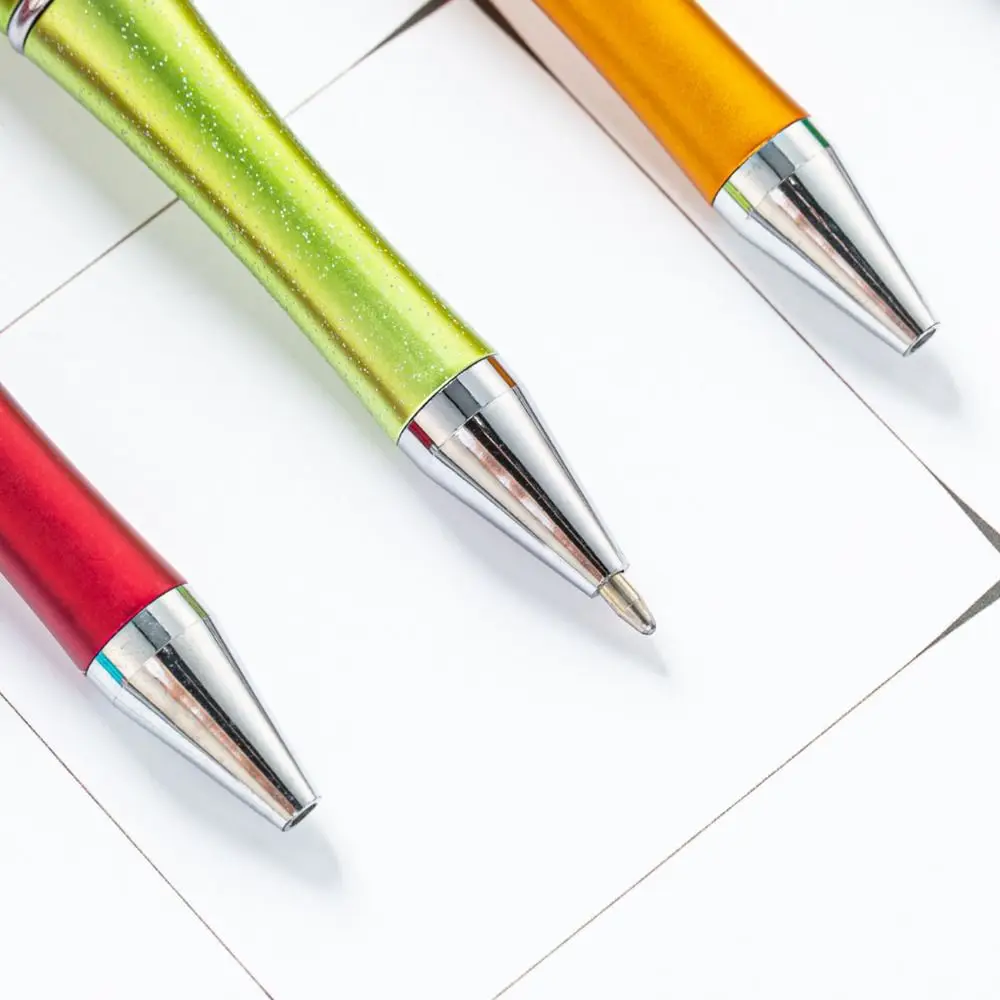 Writing Supplies Cartoon Butterfly Plastic Pen Cute Unique Ballpoint Pen Black Ink Multifunction Signature Pen Student