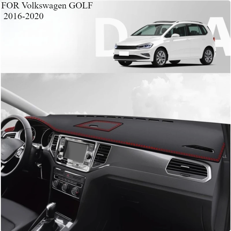 

FOR Volkswagen GOLF 2016-2020 Car Dash Mat Dashmat Dashboard Mat Cover Sun Shade Dash Board Cover Carpet Accessories