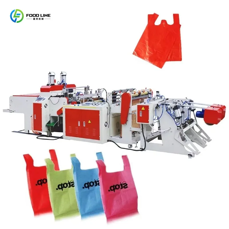 Industrial Polyester Film Bag Maker Computer Control Heat Sealing Cold Cutting Machinery