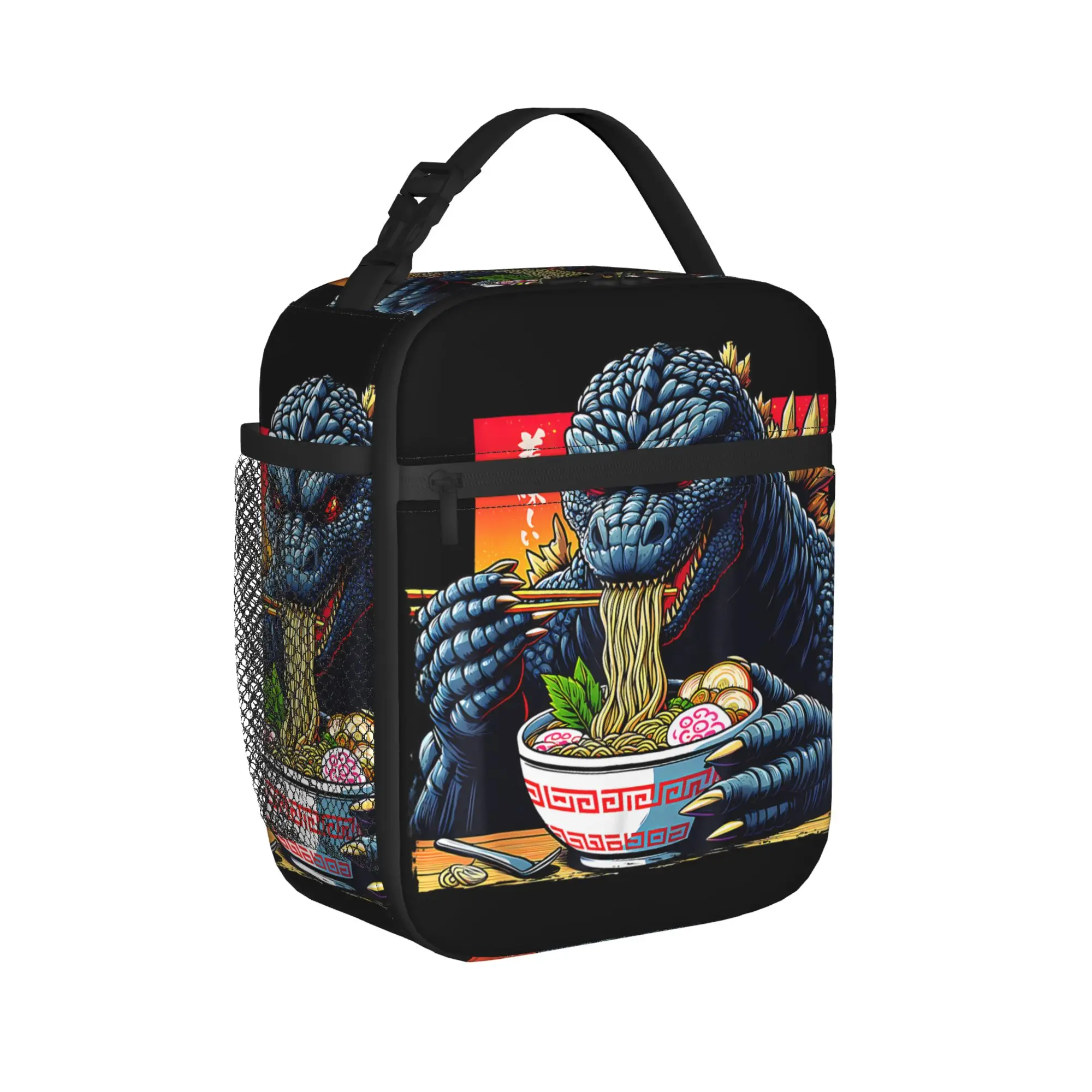Godzillaed Lunch Bag Picnic Portable Lunch Box For Women  Oxford Print Cooler Bag Back To School