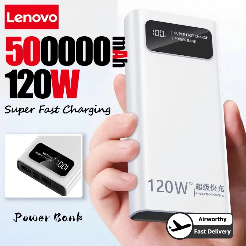 OnePlus 200000mAh pantalla Digital LED banco de energía de alta capacidad 120W carga súper rápida batería externa portátil para IPhone nuevo