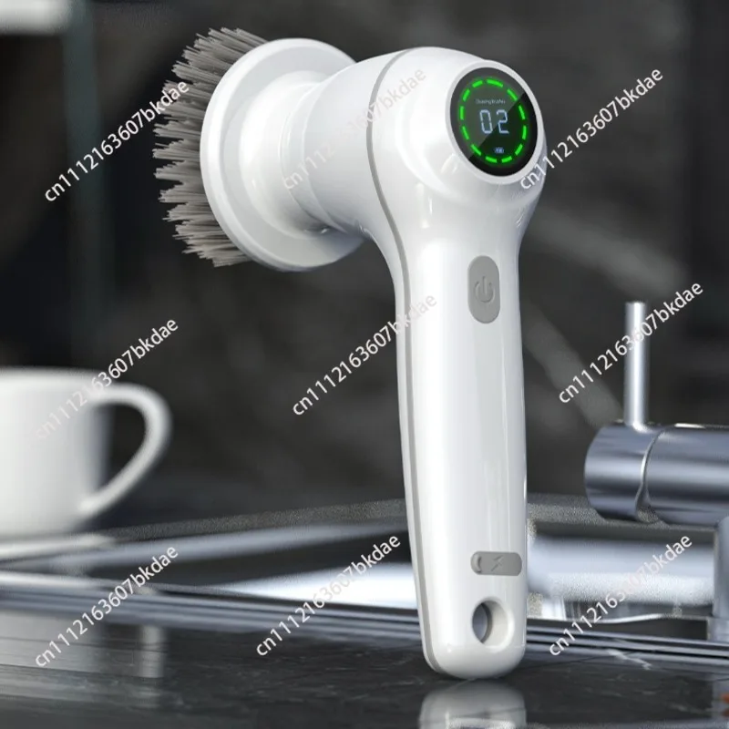 Handheld Electric Cleaning Brush Usb Charging Kitchen Bathroom Household Dishwashing Multifunctional Rotary Scrubber