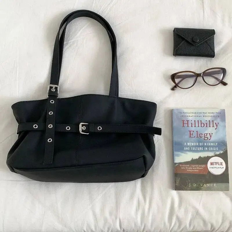 Design Fashion Office Lady Shoulder Bags Fairy Y2k Aesthetic Ins Elegant Handbags Casual Simple Underarm Bag Korean Women