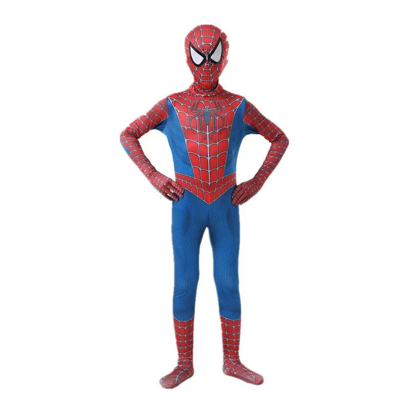 MINISO Boys Spider-Man Cosplay Costumes Jumpsuit Superhero Miles Morales Movie Role Play Boys Girls Halloween Carnival Clothes