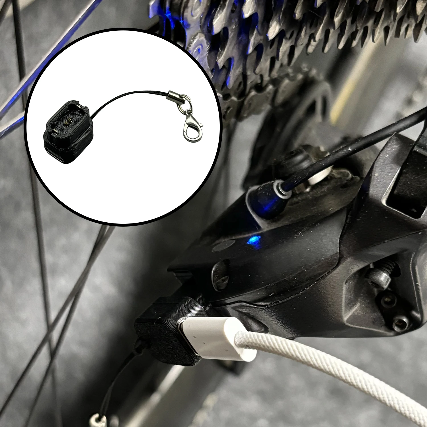 

Для Shimano Di2 12s Зарядное устройство Typec Convert Кабель-адаптер EW-EC300 Typec 105 7170 8150 8170 9250 9270 12 скоростей