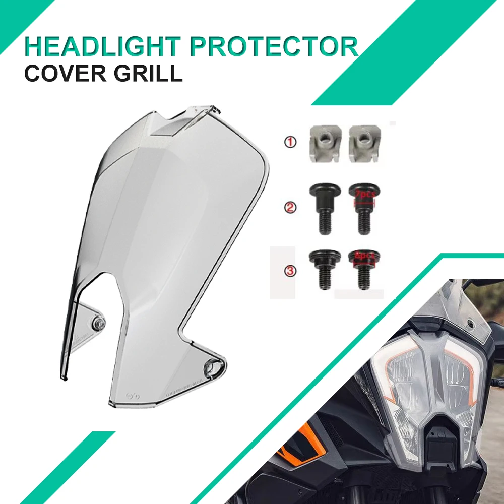 

For 1290 Super Adventure R 1290 Super ADV S 2021-2022-2023 Motorcycle Headlight Protector Cover Grill Protection Accessories