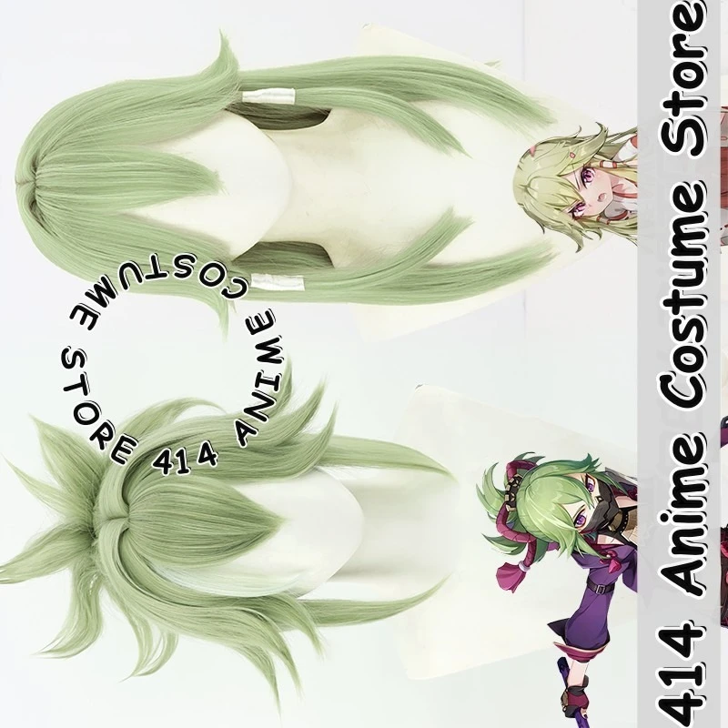 

Game & Anime Kuki Shinobu Cosplay Wig Genshin Impact Heat-Resistant Fiber Synthetic Hair