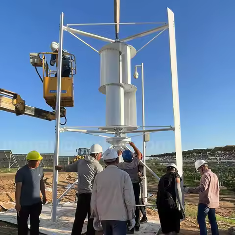 10000W Vertical Wind Turbine Windmill Generator Free Energy 220V 20000W 60KW 230V Household Farm Controller Off/On Grid Inverter