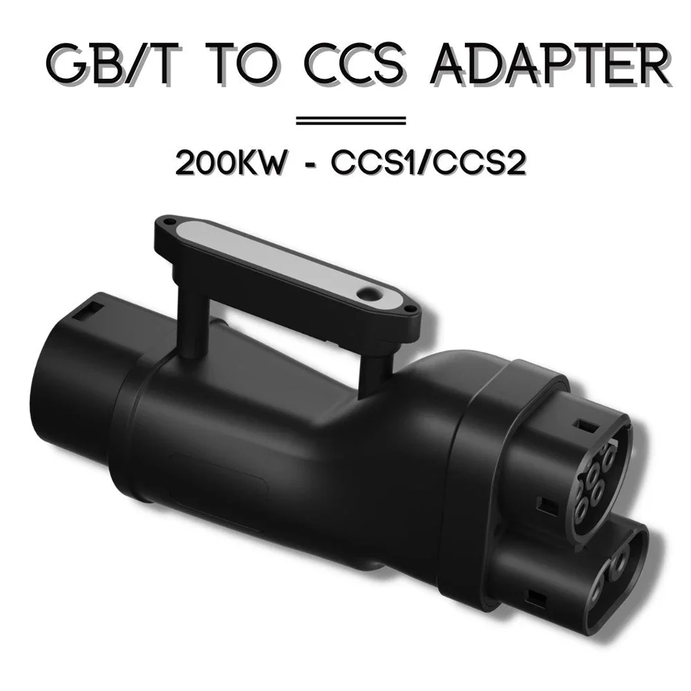 Conector de carregamento rápido para Tesla, adaptador de carro elétrico, adaptador de carregador EV para Tesla, 200A, 200KW, DC, Gbt, Gb, T para Ccs2, Ccs Combo 2 Adapter