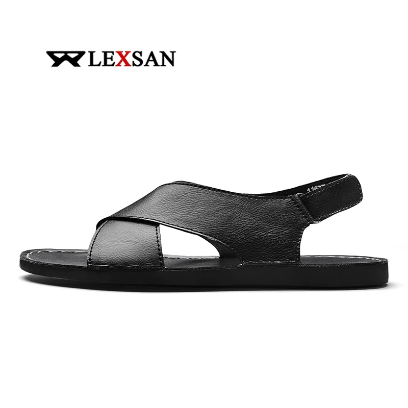 

Мужские сандалии из натуральной кожи | Летняя повседневная обувь для пляжа и активного отдыха | Удобные прогулочные сандалии в римском стиле