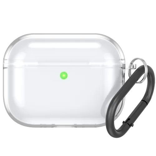 Imagen 2 del producto Funda transparente para Airpods Pro 3, funda protectora de alta transparencia dividida de TPU con auriculares Bluetooth, funda protectora para AirPods Pro 3