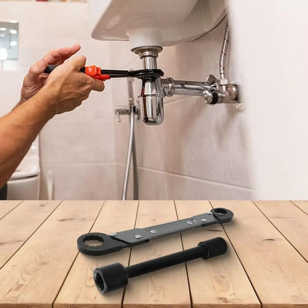 Carbon Steel Material Double Headed Wrench Multi-functional Design Professional Tool Tire Auto Repair Wrench Double Headed