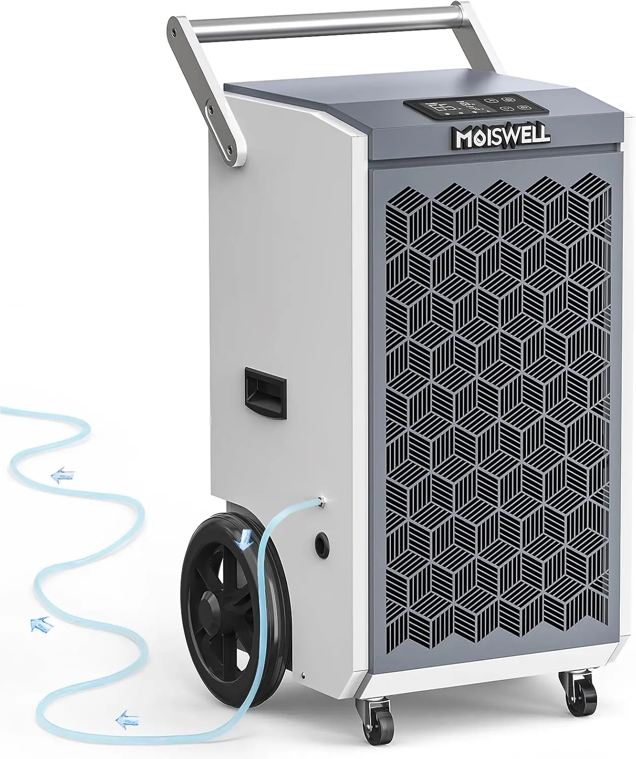 260 Pints Commercial Dehumidifier with Pump and Drain Hose for Basements, Heavy Duty Commercial Grade Dehumidifiers for Large