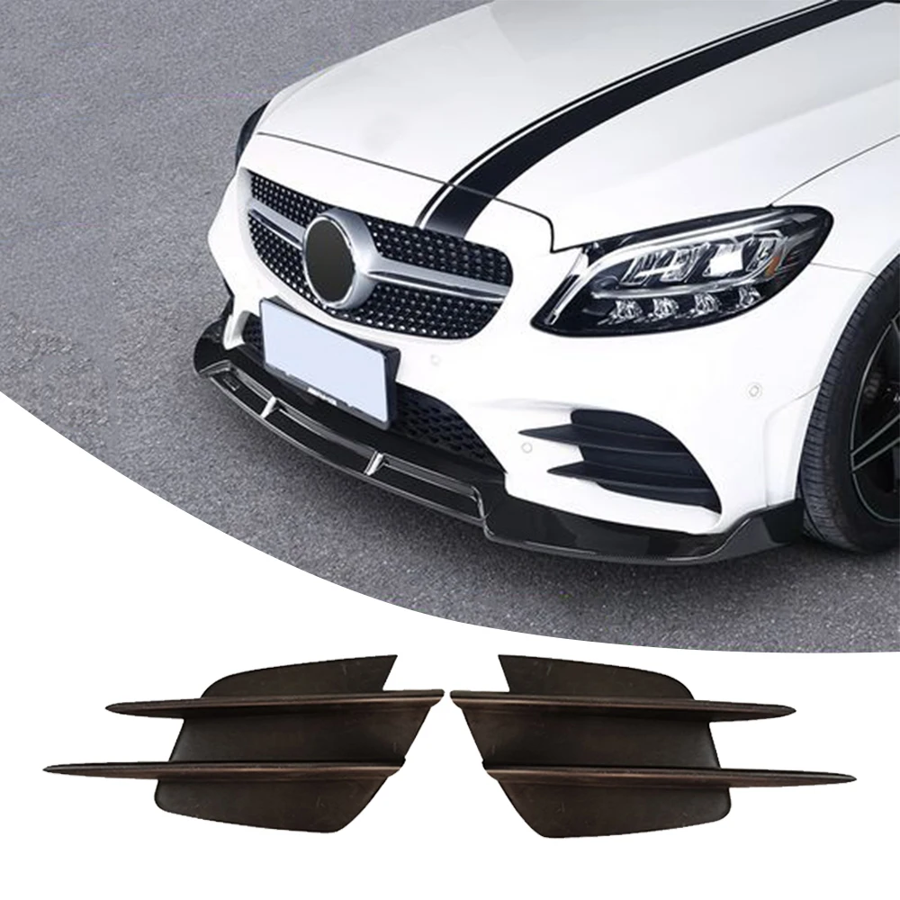 

2pcs For Mercedes Benz C-Class W205 2018-2020 Car Front Bumper Fog Light Cover Grilles Front Bumper Cover 2058857202 2058857302