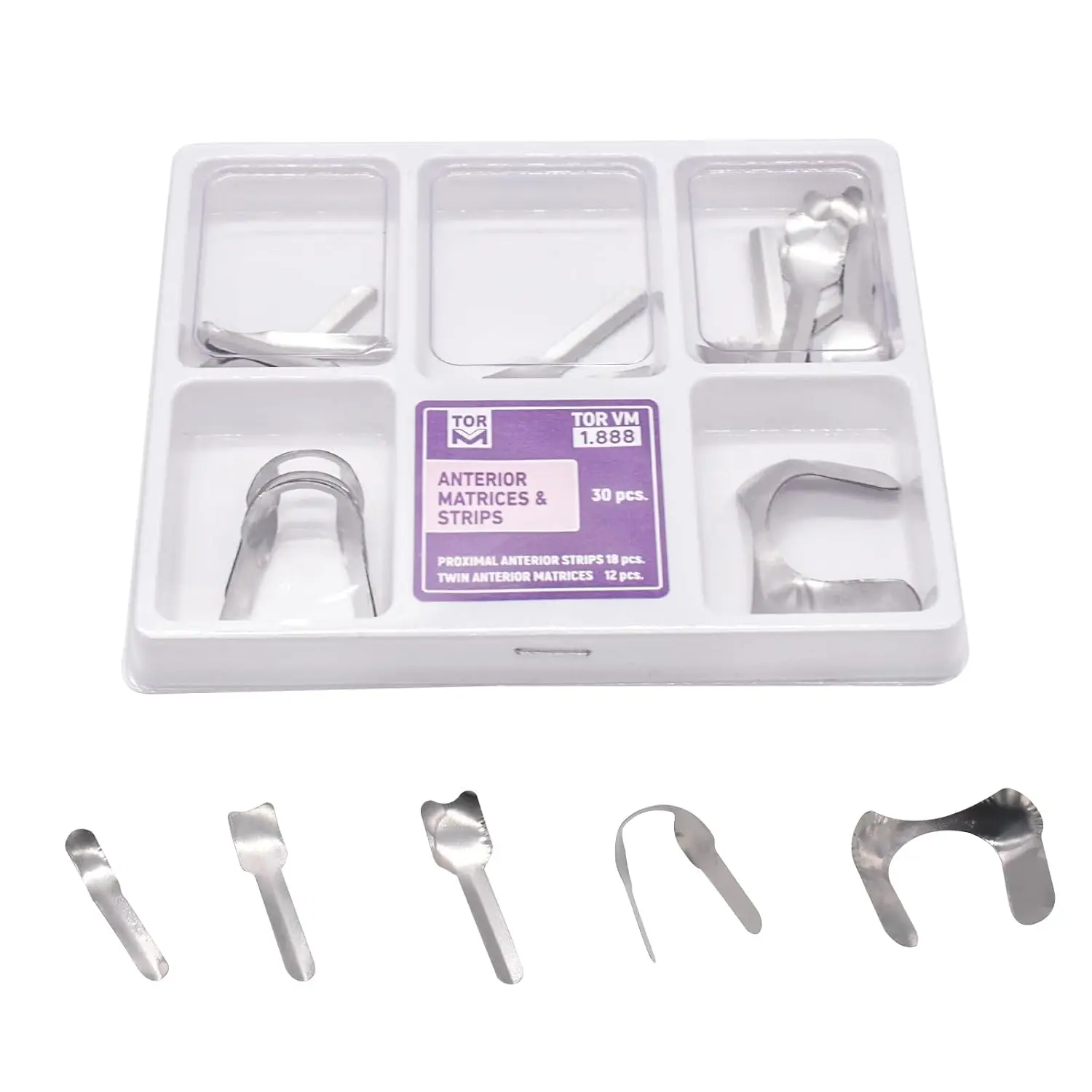1 Set Dental Anterior Matrices Strips,18 Pcs Proximal Anterior Strips,12 Pcs Twin Anterior Matrices Visit the Angzhili Store