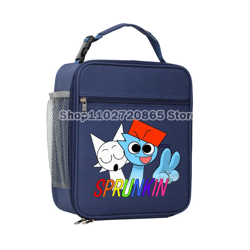 Sprunkis Lunch Bag Waterproof Portable Insulated Lunch Box Cartoon Game Bento Packet Rice Drink Thickened Bento Container Gifts view 6