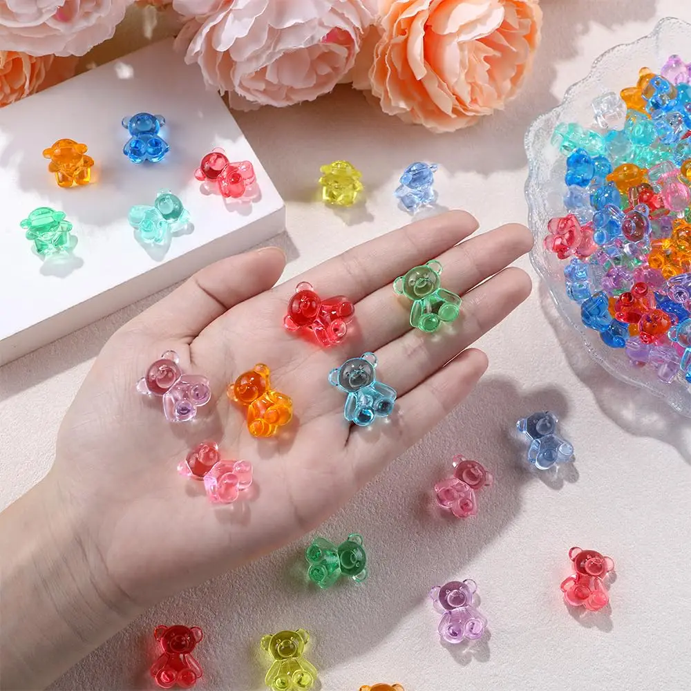 20/50 قطعة لطيف صغير الراتنج الدببة مصغرة الدب الحيوانات الصغيرة أرقام DIY بها بنفسك الجنية حديقة زهرية حشو حاوية زجاجية ديكور #3