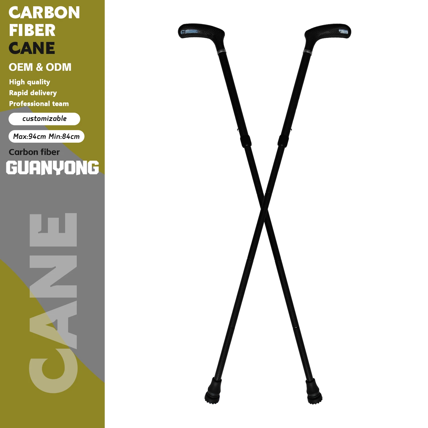 

Outdoor Travel Telescopic Carbon Walking Stick Trekking Stick for Climbing for Hiking Crutch Single Base Adjustable Canes