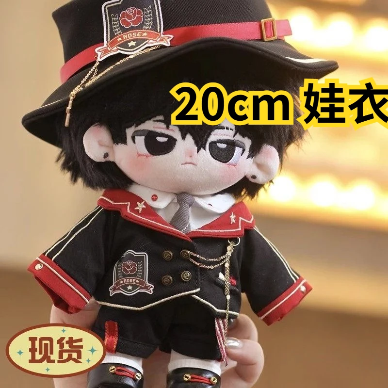 

Хлопковое кукольное платье Dark Night Rose, милый оригинальный комплект для малышей Q-версии, 20 см, красный и черный принц