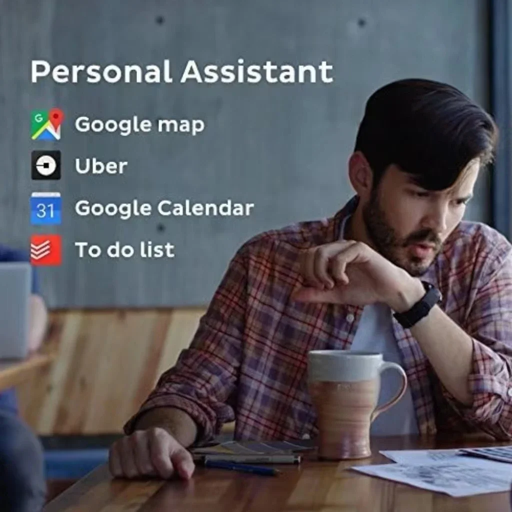 ساعة TicSmart E Wear OS ساعة ذكية للرجال والنساء 4GB ROM IP68 مقاومة للماء مع دفع جوجل لآلة عرض iOS Android Hzbot