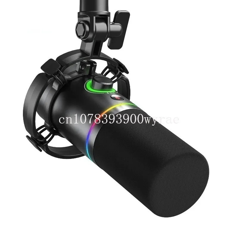 

XLR\USB Dynamic Microphone For Gaming Recording Streaming Metal Mic With Software Tap-to-Mute Gain Knob PD200X