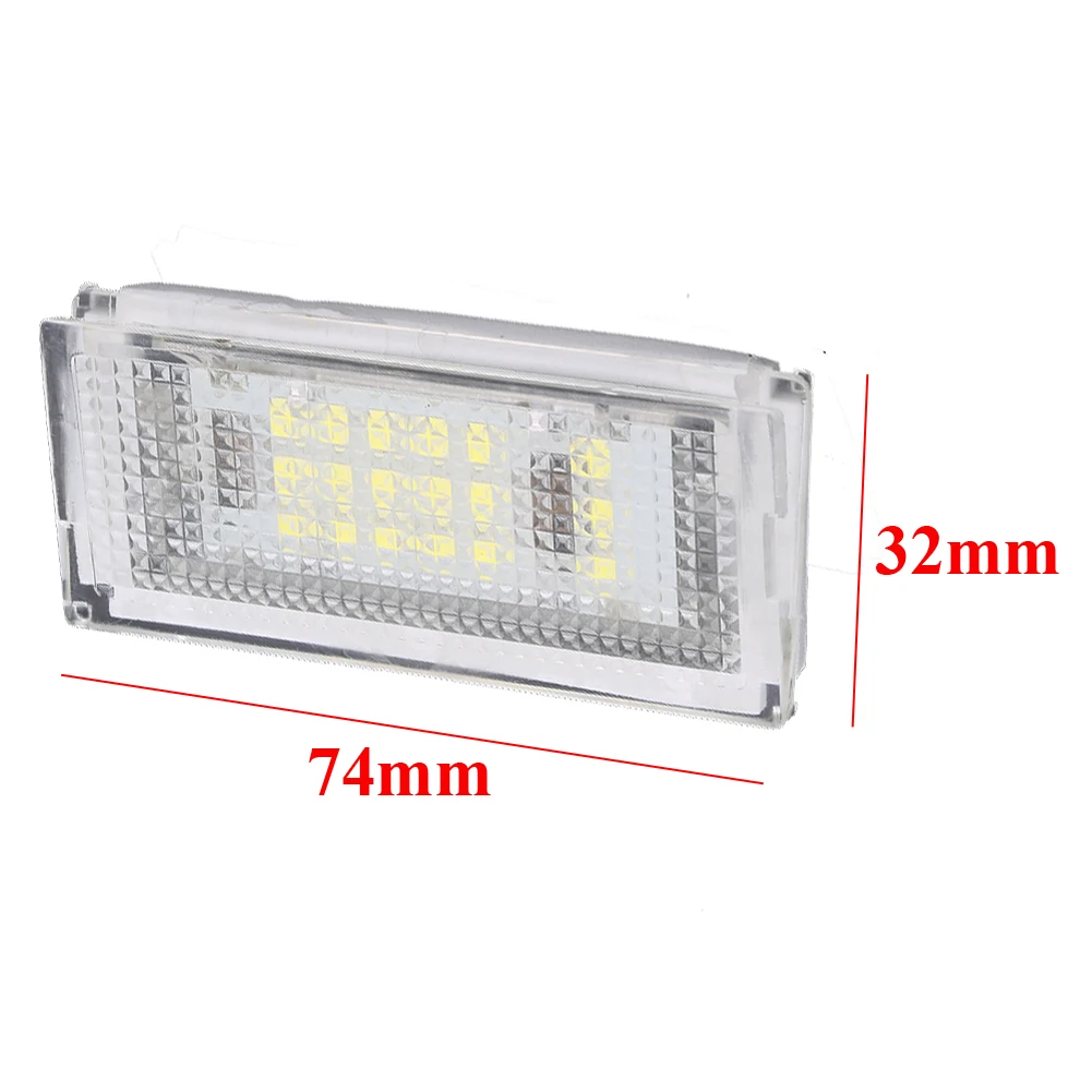 2PCS Led License Plate Light Led Canbus Auto Tail Light White LED Bulbs For BMW 3er E46 4D 1998-2003 Car Accessories