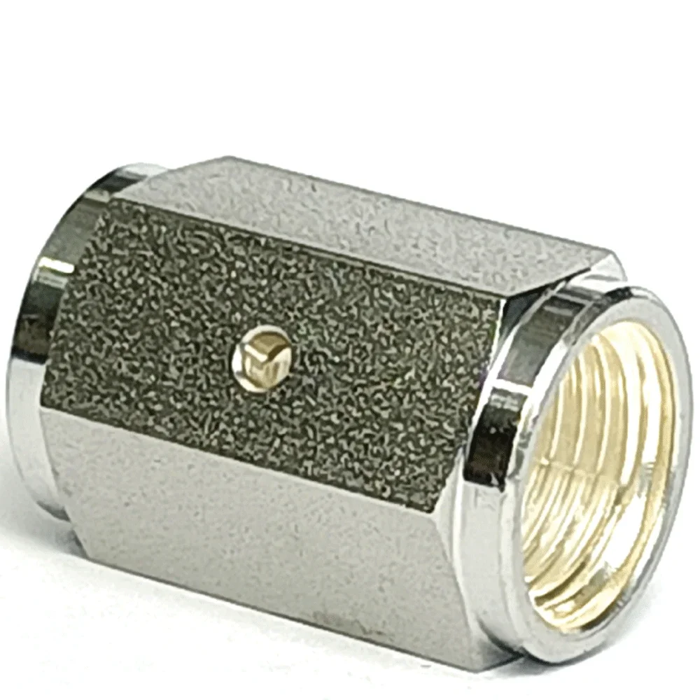 

1/4" VCR Female To Coupler SUS316 SUS316L Stainless Steel Pipe Fitting Connector Adapter Coupling