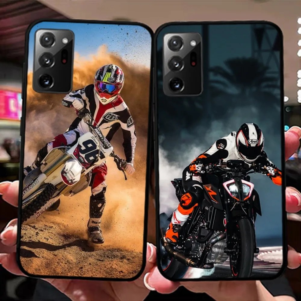 Moto Cross Motorcycle Sports Phone Case For Samsung Note 8 9 10 20 pro plus lite M 10 11 20 30 21 31 51 A 21 22 42 02 03