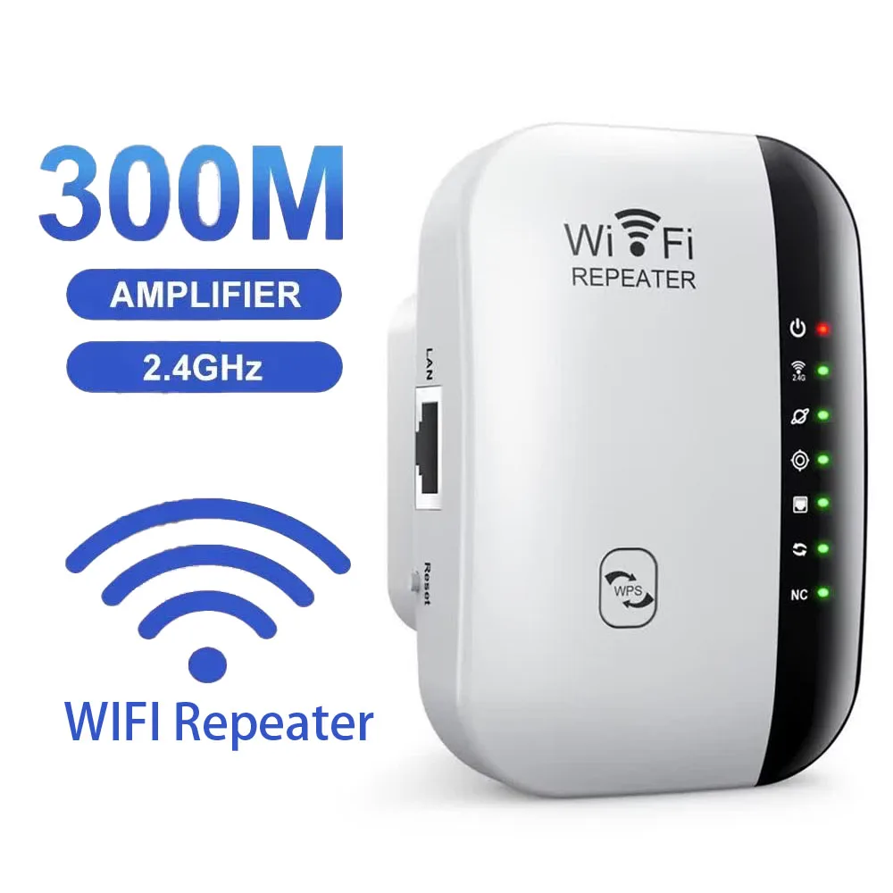 300Mbps Wireless WIFI Repeater 2.4G Router Wifi Range Extender Wi-Fi Signal Amplifier 802.11N Network Card Adapter for PC