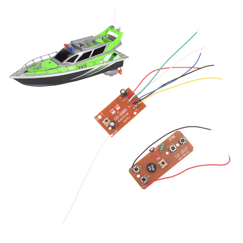 1 ensemble de circuits imprimés 40M 4CH PCB reçoit le Module de contrôleur pour accessoires de voiture RC bricolage avion télécommande jouet