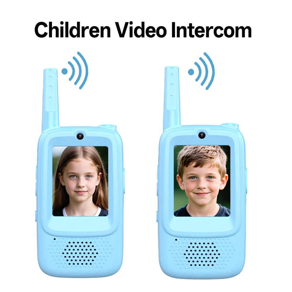 

MSAI D1 детский видеодомофон 2 шт. 2 дюйма HD экран перезаряжаемый детский видео рация детские игрушки подарок