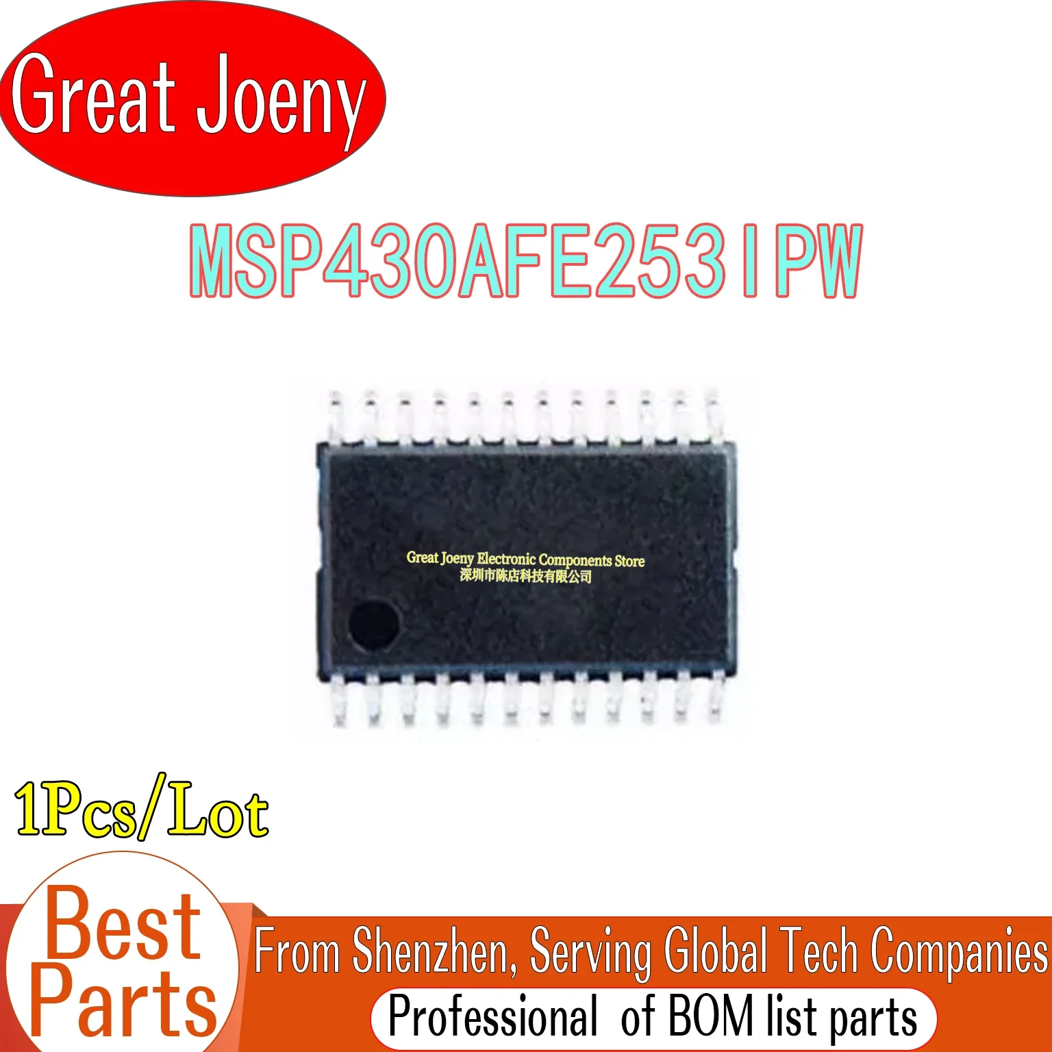 

100% New Original 430AFE253 MSP430AFE253IPW IC MCU Chipset TSSOP-24 Bulk Best Price