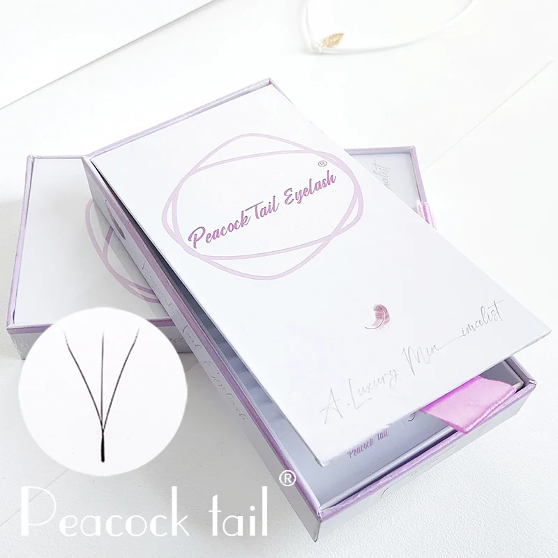 

3D W Shape Eye lashes Extension s 3 Tip easy pick up lashes silk lashes Extension