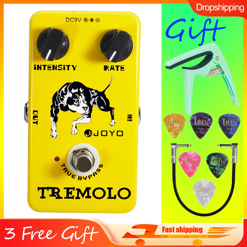 

JOYO JF-09 Tremolo Mini Guitar Effects Pedal Tremolo of Classic Tube Amplier Simulator Pedal True Bypass for Electric Guitar