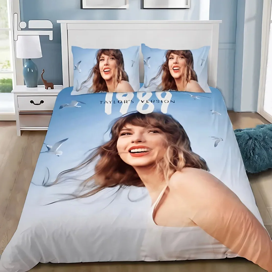 3D Print T-TaylorS S-SwiftS Bedding Set,T-Taylors Adult Boy Girl Bedroom Decoration Duvet Cover Pillowcase multi-size Customisab